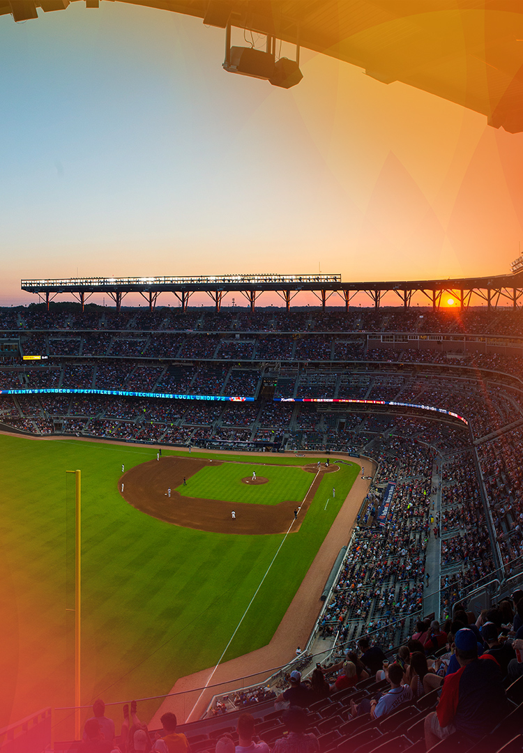 braves fans watching a game