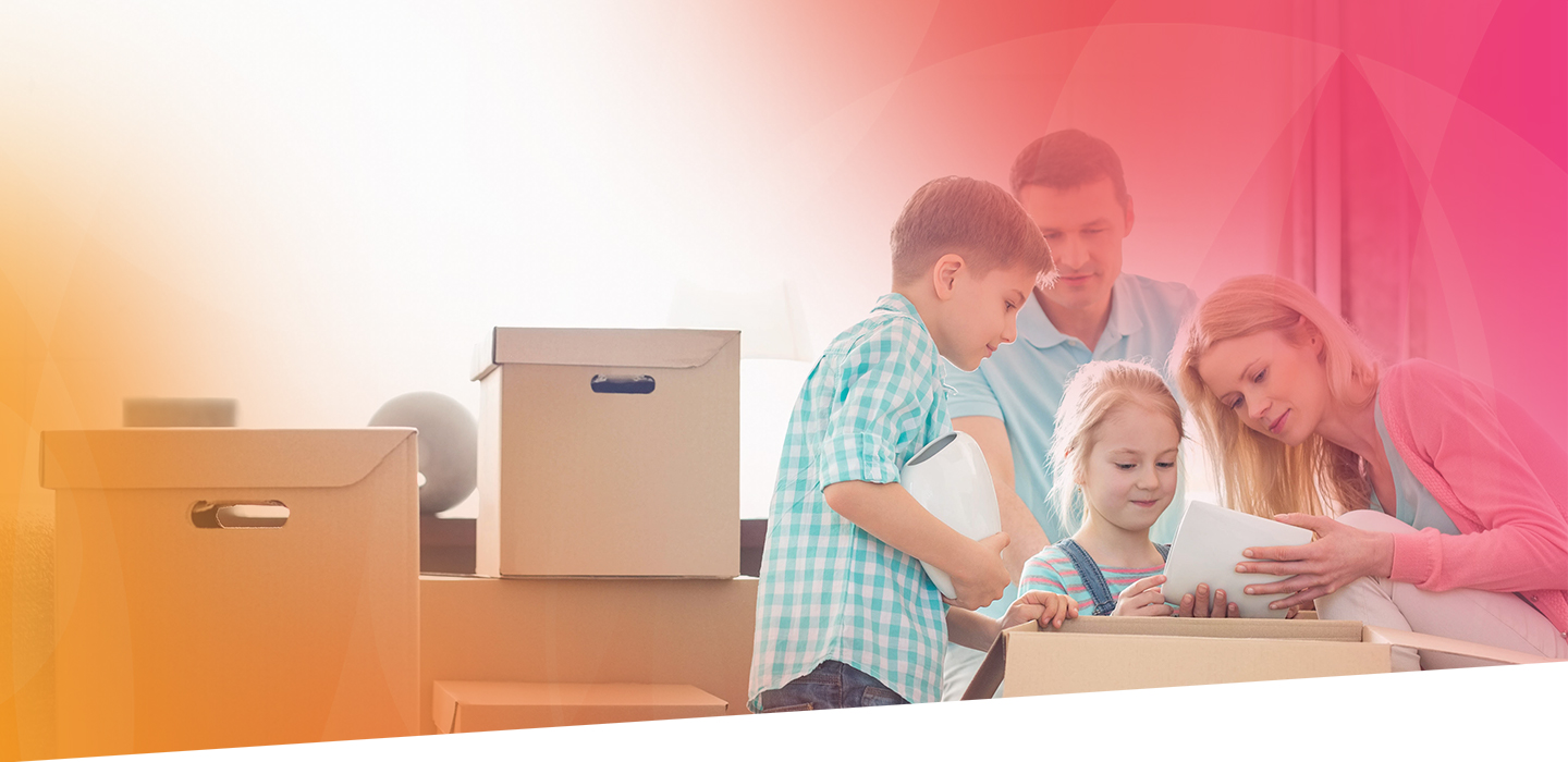 Family moves into new home