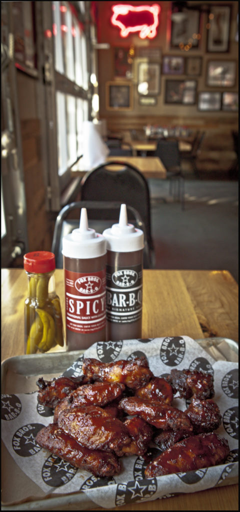 Fox. Bros sauces and wings
